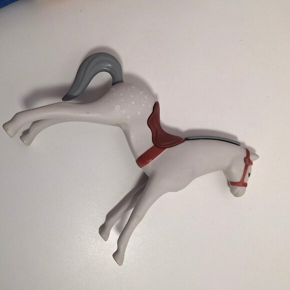 Little Tikes Horse 2 Riders Boy Figure Jockey Gray Dapple Pony Vintage Lot - Picture 13 of 13